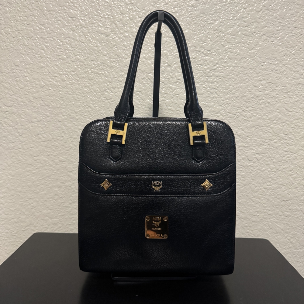 MCM Black Leather Handbag
